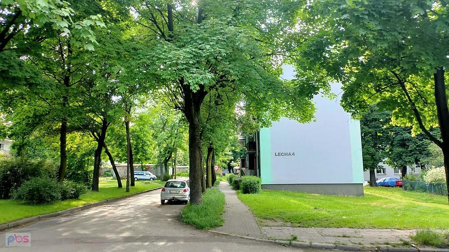Jeden z nielicznych domów przy ul. Lecha