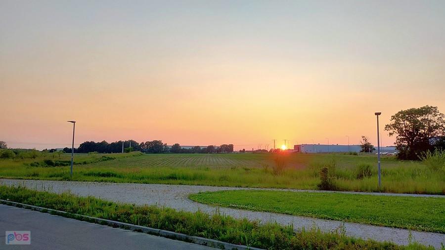 Trening o zachodzie słońca