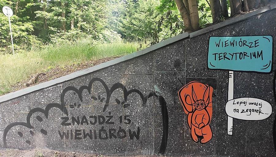 Znajdź 15 wiewiórów w tunelu między Golęcinem a Sołaczem, Poznań