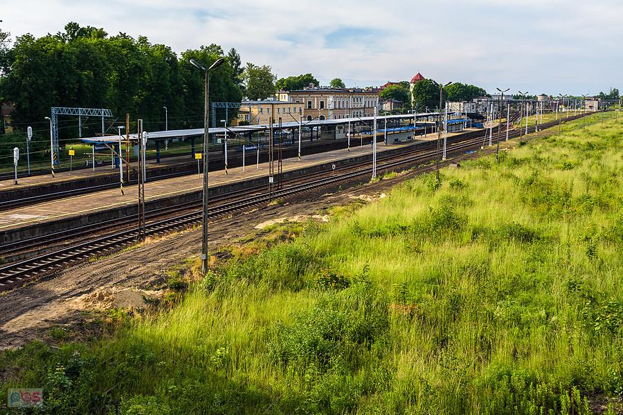 Widok na stację w Tarnowskich Górach
