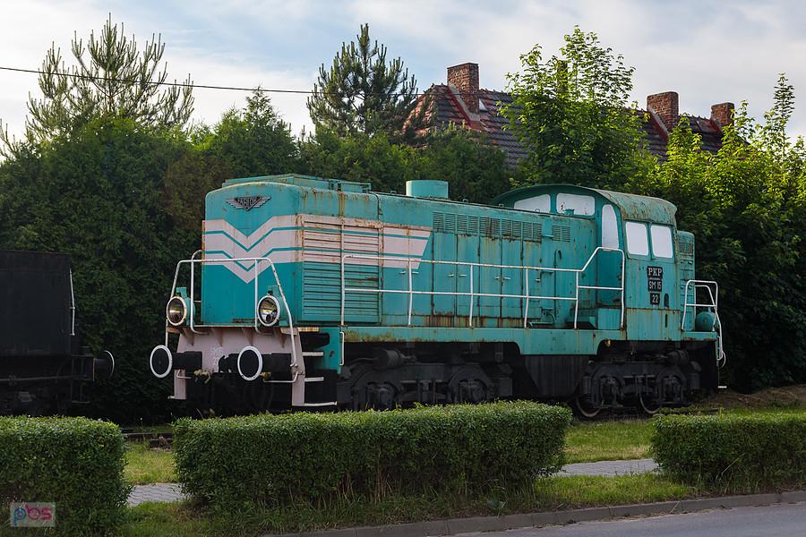 SM15-22 stojąca w pobliżu stacji Tarnowskie Góry