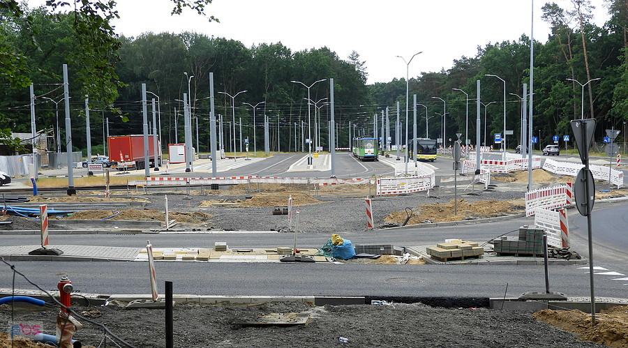 Prace przebudowy trwają - Głębokie, pętla.
