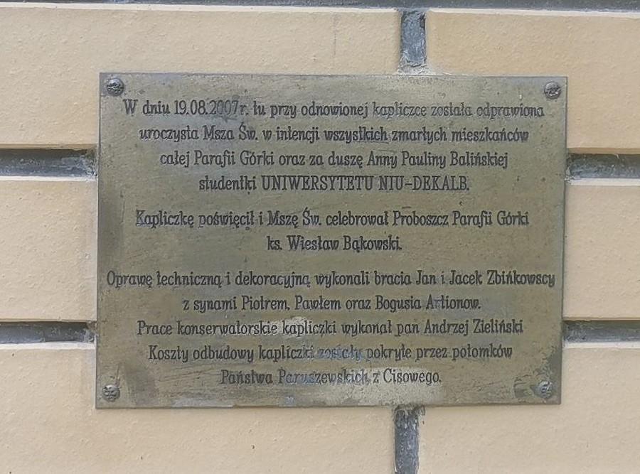 Historia kapliczki