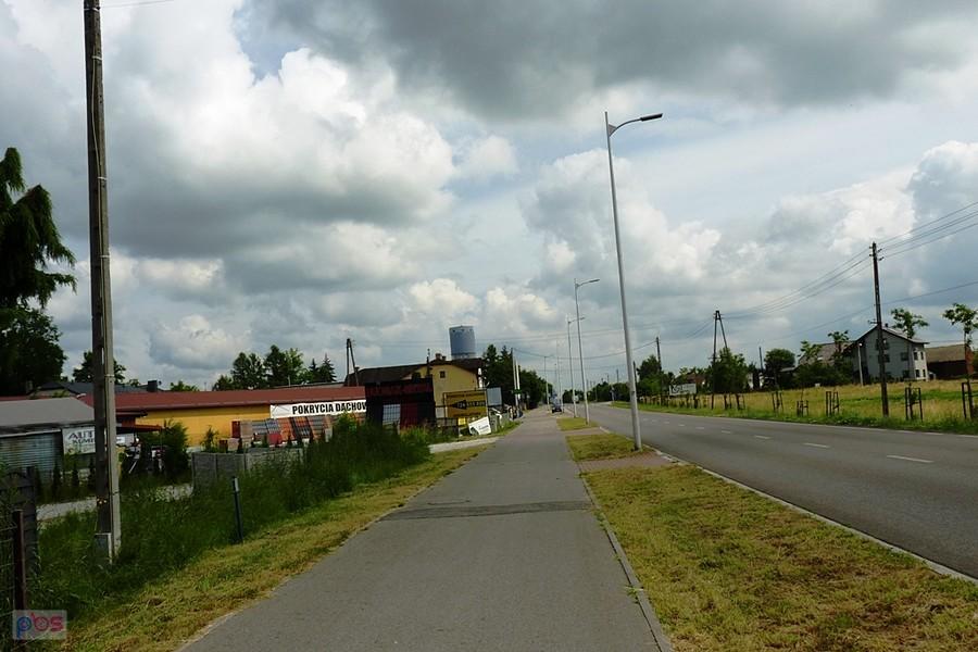 wyjeżdżamy z centrum Lublińca