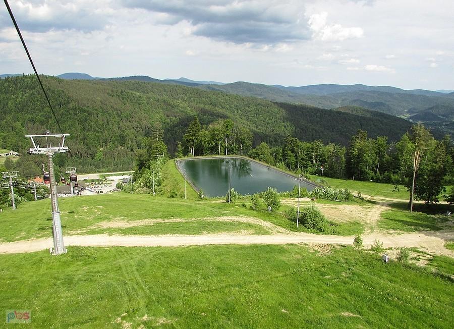 Ten staw to zbiornik naśnieżania
