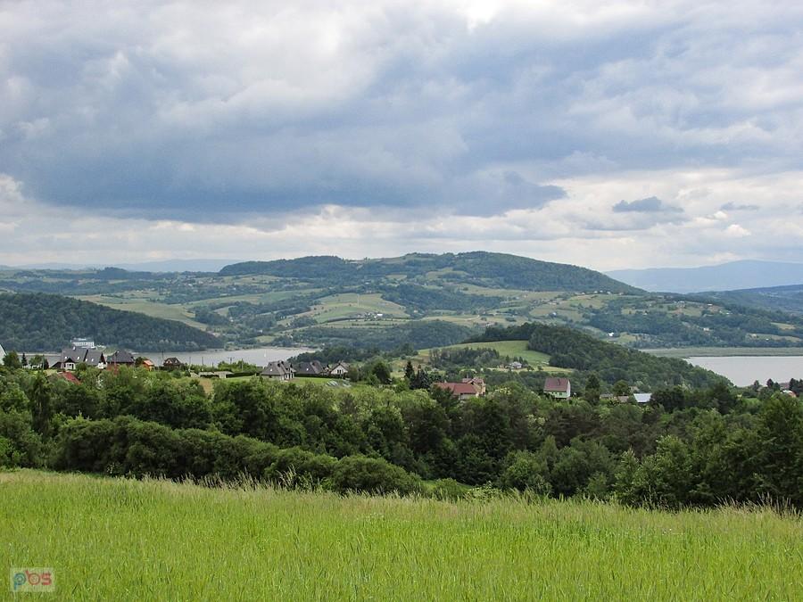 Tobiaszowa - widok spod kościoła w kierunku południowym