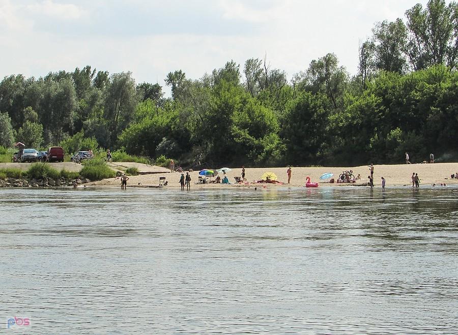 Plaża nad Wisłą w Górze Kalwarii