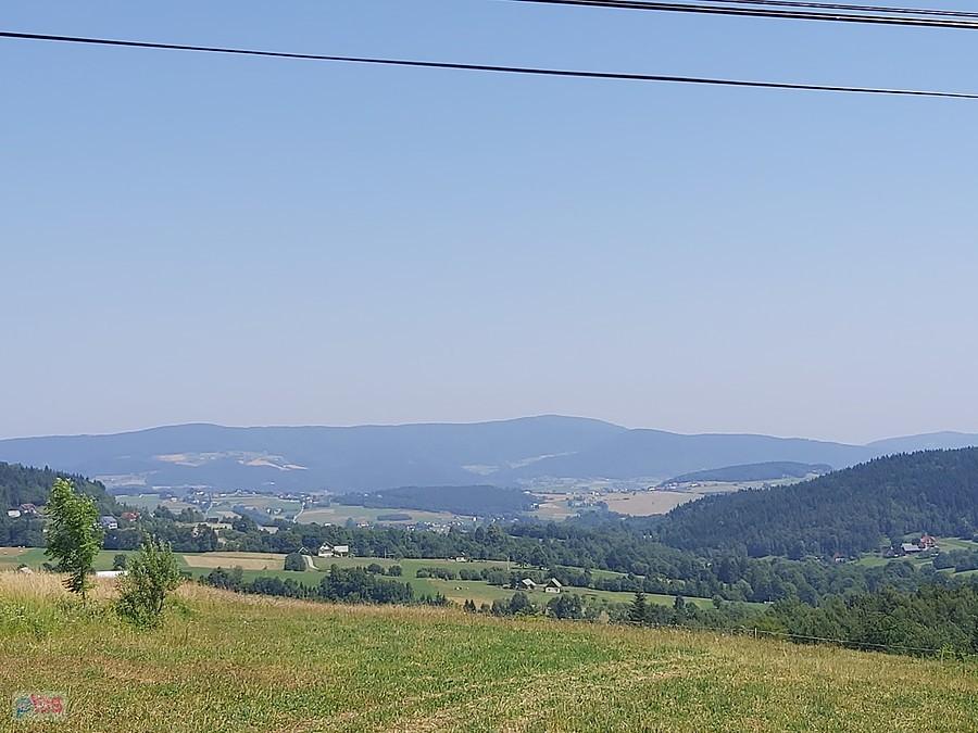 Widok na Limanową po podjeździe