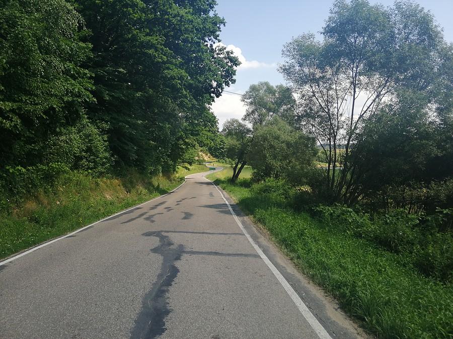Zawijasy na zjeździe.