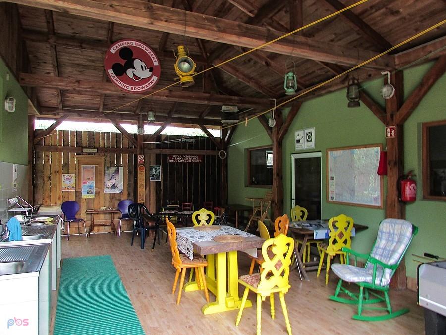 Camping w Sandomierzu - kuchnia i stołówka