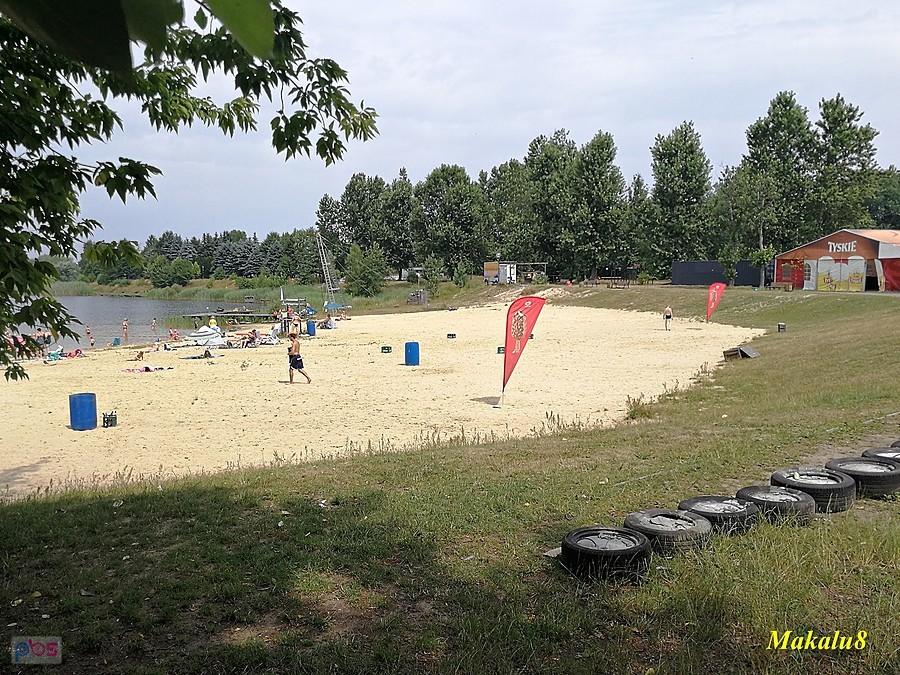 Plaża nad stawem Hubertus