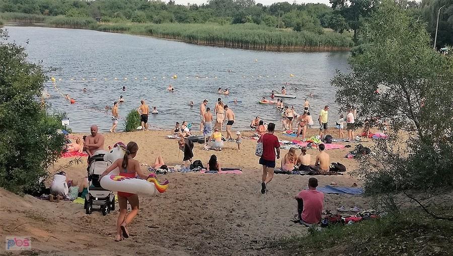 Plaża nad Jeziorkiem Czerniakowskim