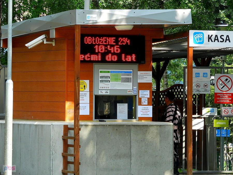 Kasa kąpieliska Arkonka 15 lipca 21 r.