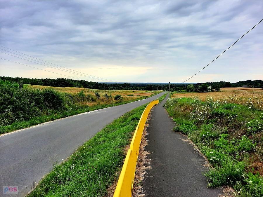 Widok z górki w Skłudzewie