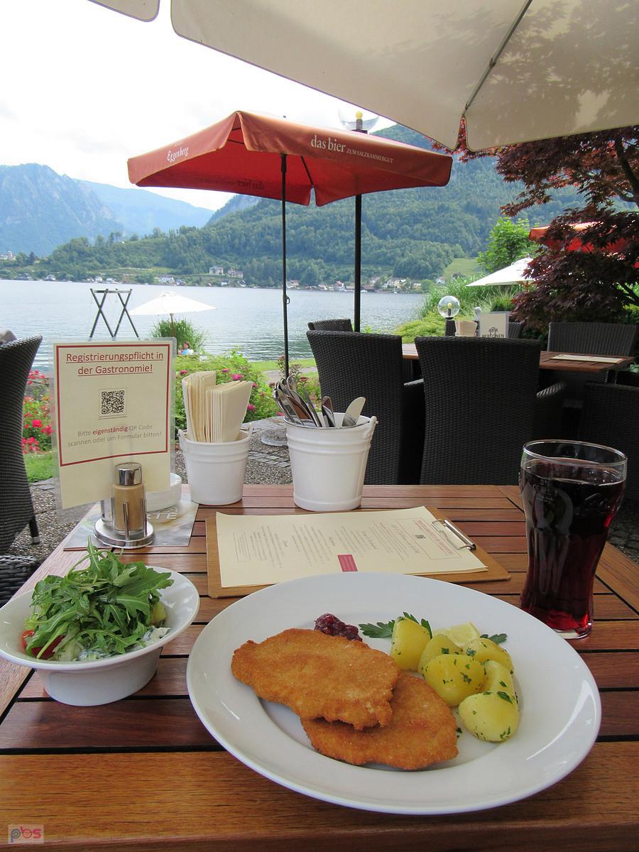 Obiad nad Traunsee