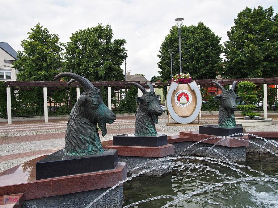 Fontanna na rynku w Koziegłowach