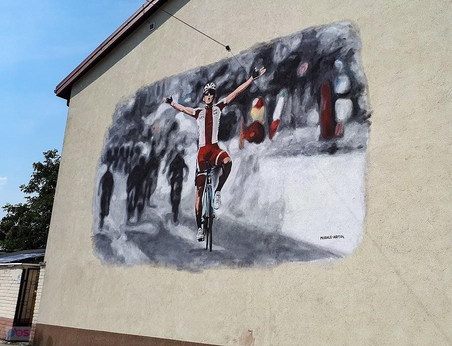 Kolarski mural w Górze Kalwarii