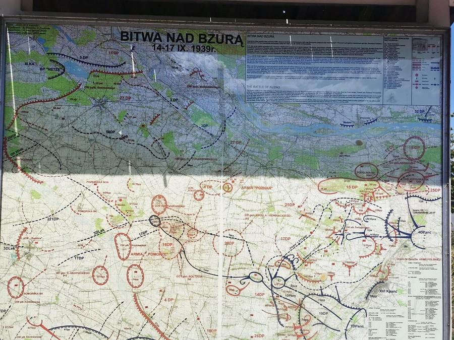 Mapa Bitwy nad Bzurą 1939