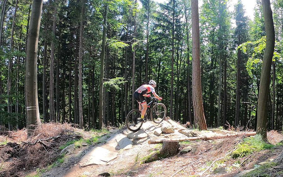 No i zaczeła się MTB-owska zabawa