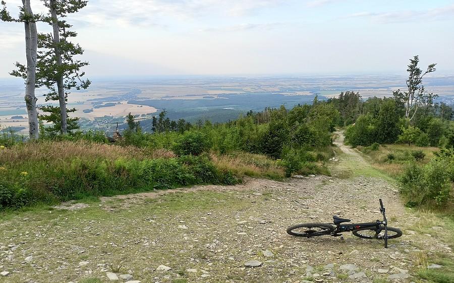 Najbardziej widokowa część podjazdu i zjazdu