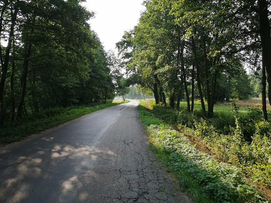 Dojazd samochodem pod tamę na jeziorze Jeziorsko i ruszamy w kierunku Uniejowa.
