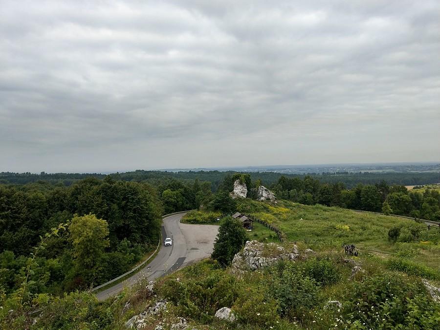 Widok ze wzgórza Kromołowiec
