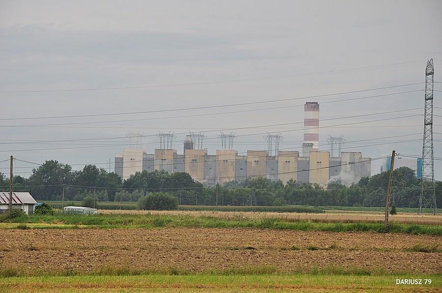 Gawłuszowice - Widok na Elektrownie Połaniec