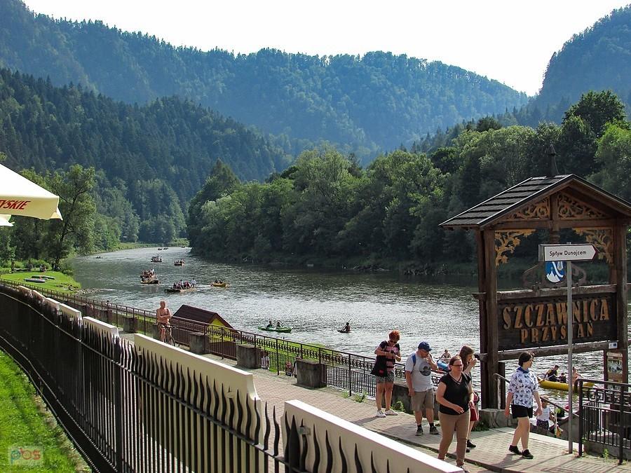 Szczawnica - tu po 2 godzinach kończy się główna trasa spływu Dunajcem