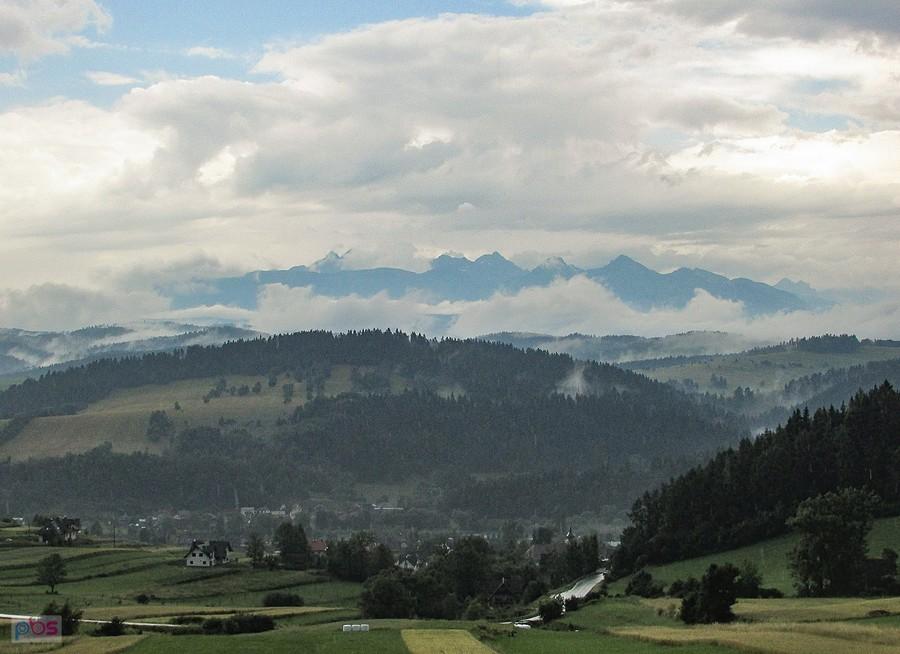 Widok z drogi nad Sromowcami Wyżnymi