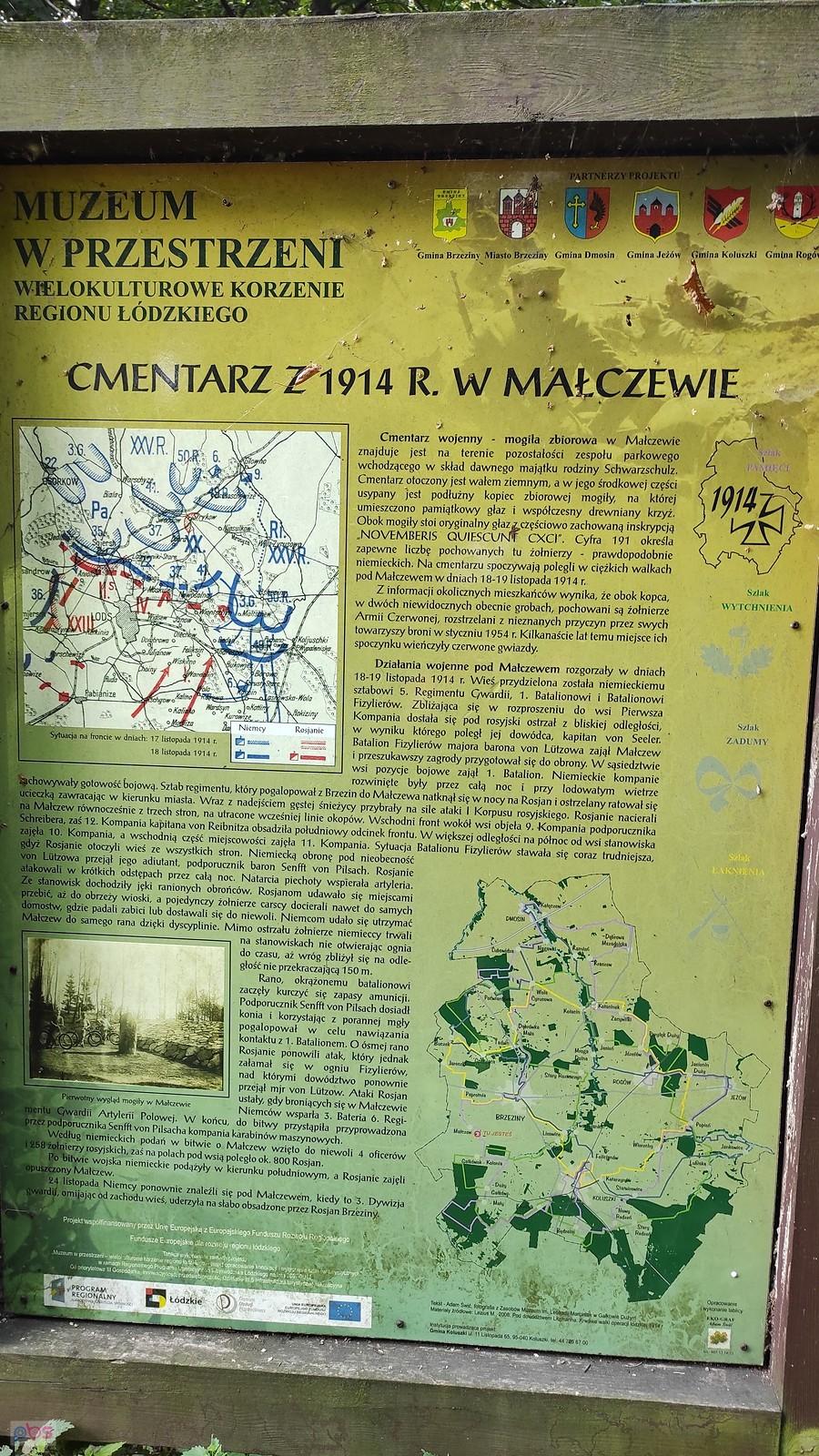 Małczew - tablica informacyjna