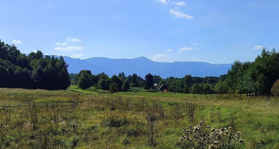 Panorama Karkonoszy z daleka
