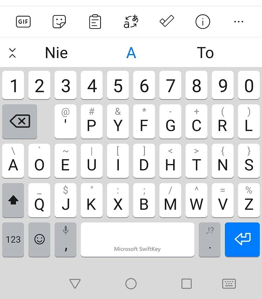 Klawiatura nie-QWERTY