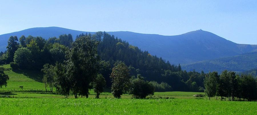 Spojrzenie za siebie na Karkonosze