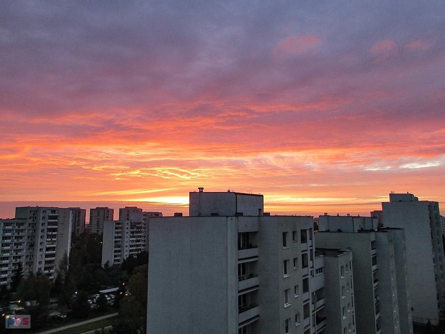Wschód słońca był zjawiskowy, ale bardzo krótki