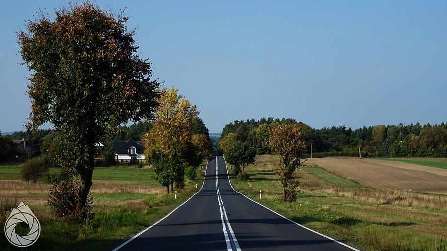 ładna, jesienna DK42 do Przedbórza