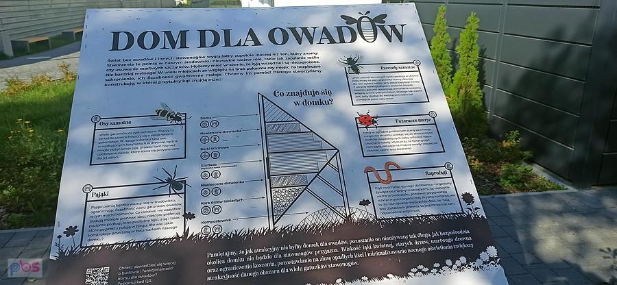 Ciekawe informacje na tablicy w Warzymicach.