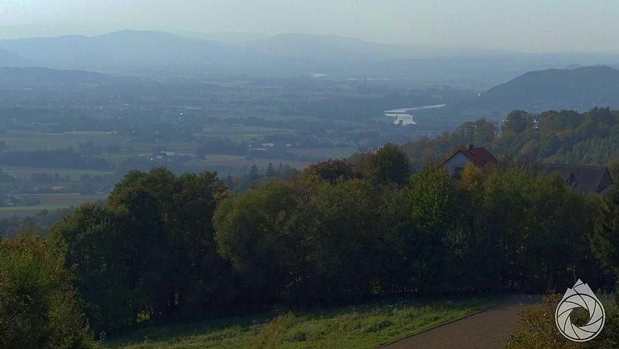 widoki spod Jurasówki na dolinę Dunajca i Melsztyn