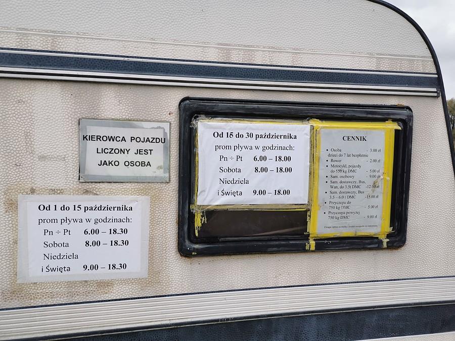Godziny pracy promu