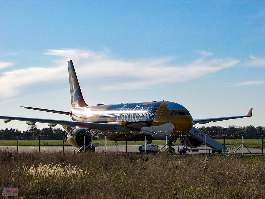 Airbus Luke Air na lotnisku Okęcie