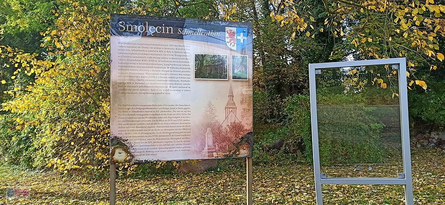 Smolęcin - tablica informacyjna.