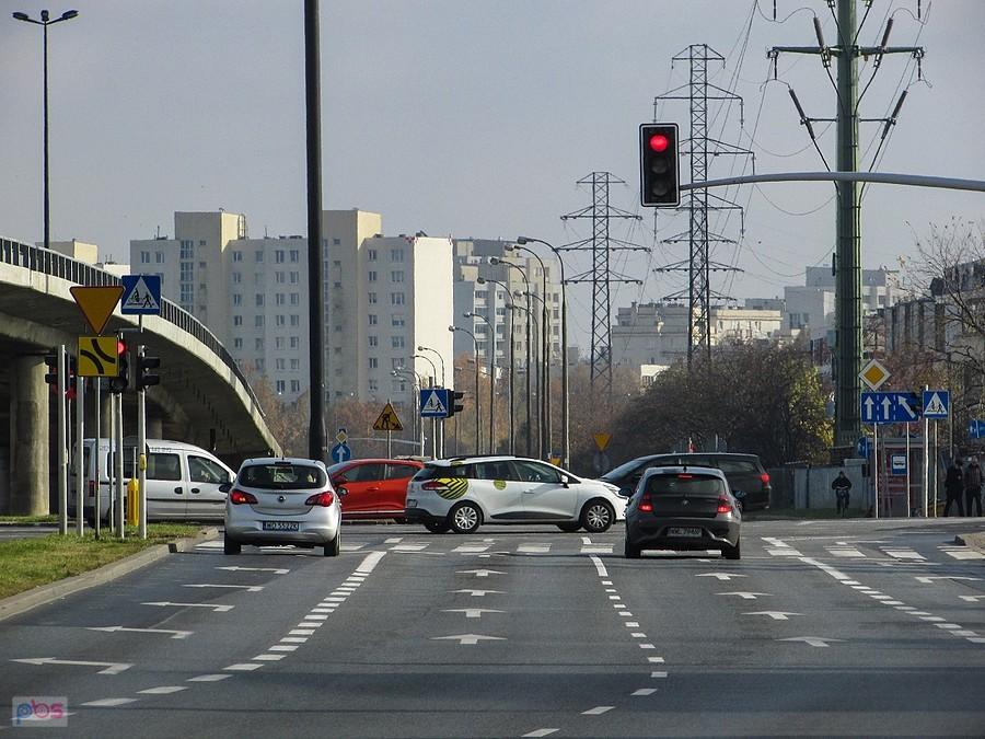 Na skrzyżowaniu Poleczki z Puławską