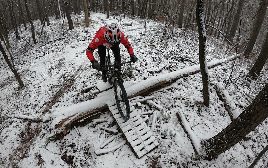 Trening zimowej techniki MTB