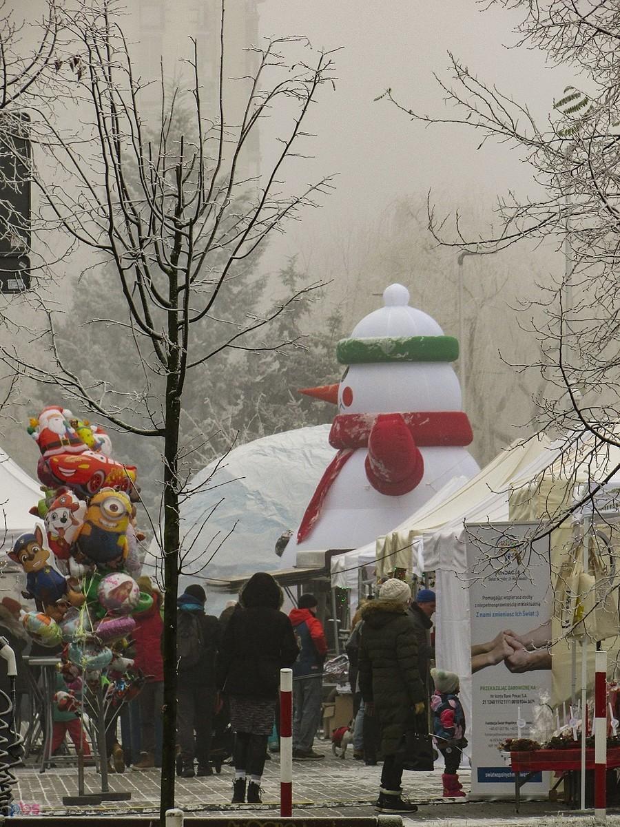 Bałwan i baloniki