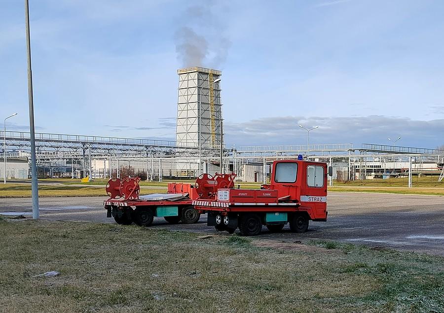 Najmniejszy wóz strażacki jaki widziałem stacjonuje w Wyborowej
