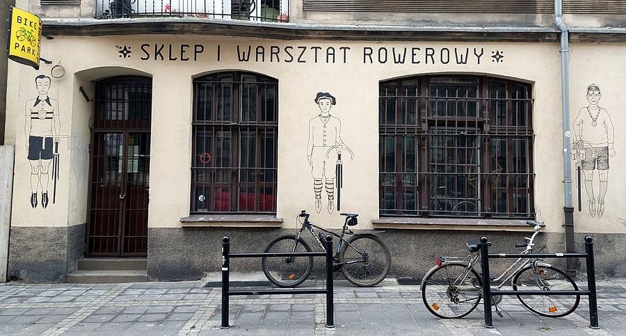 Klimatyczny warsztat rowerowy