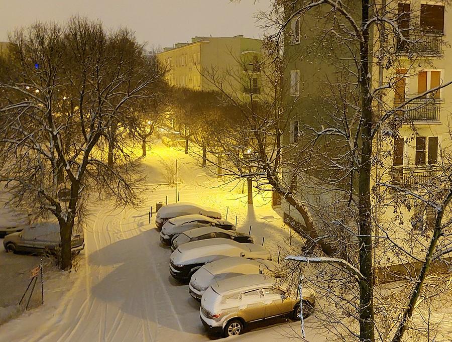 Sytuacja śniegowa w nocy