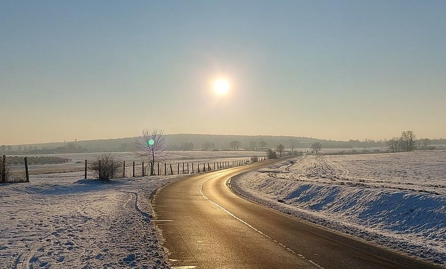Widok na WPN przy minus jedenastu