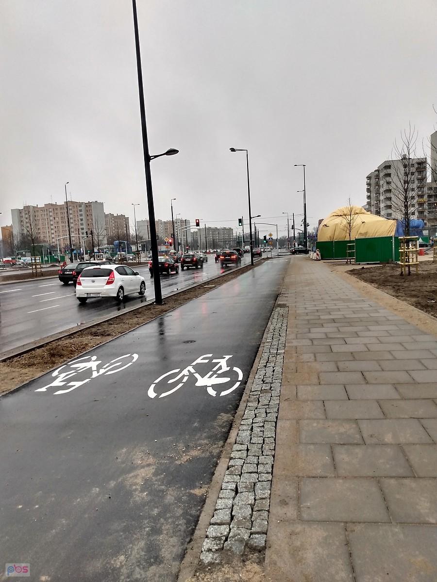 Ddr na Górczewskiej przy stacji metra w budowie