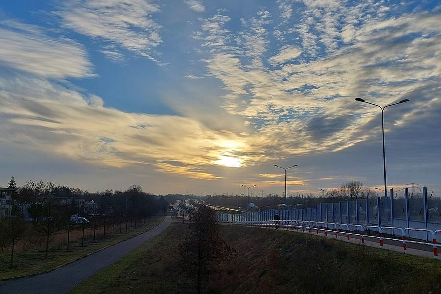 Poznańskie styczniowe niebo