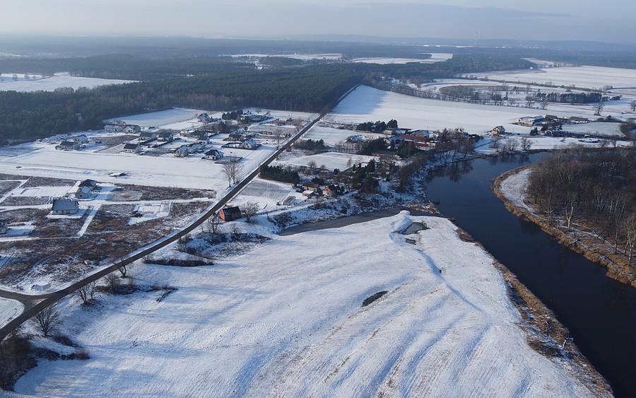 Widoczek nad Wartą w Baranowie (na północ)